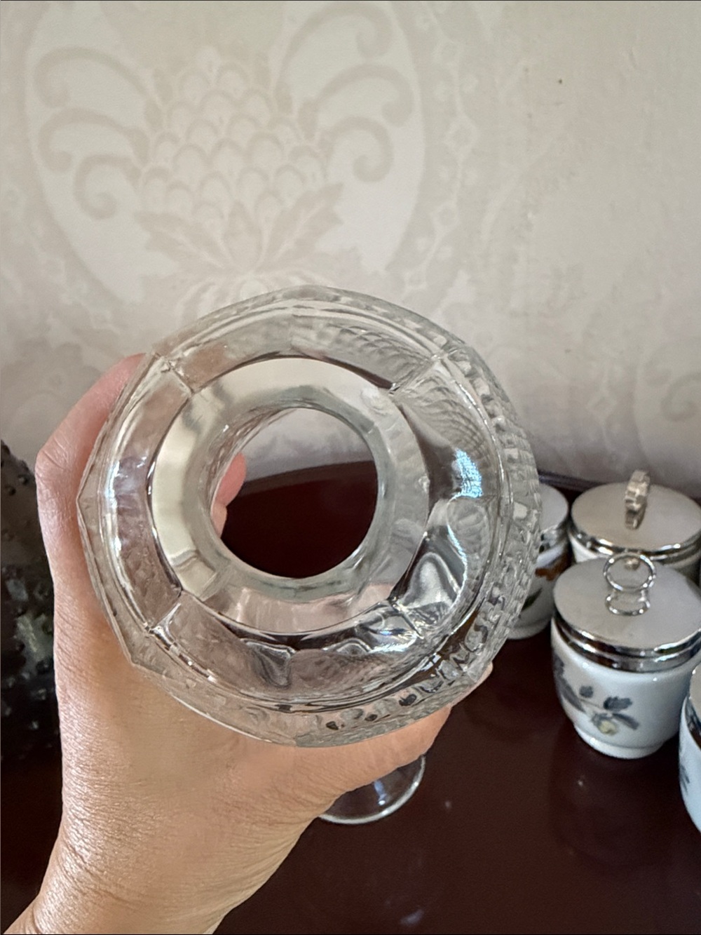 Vintage Viking glass fairy lamp - Picture 2 of 8